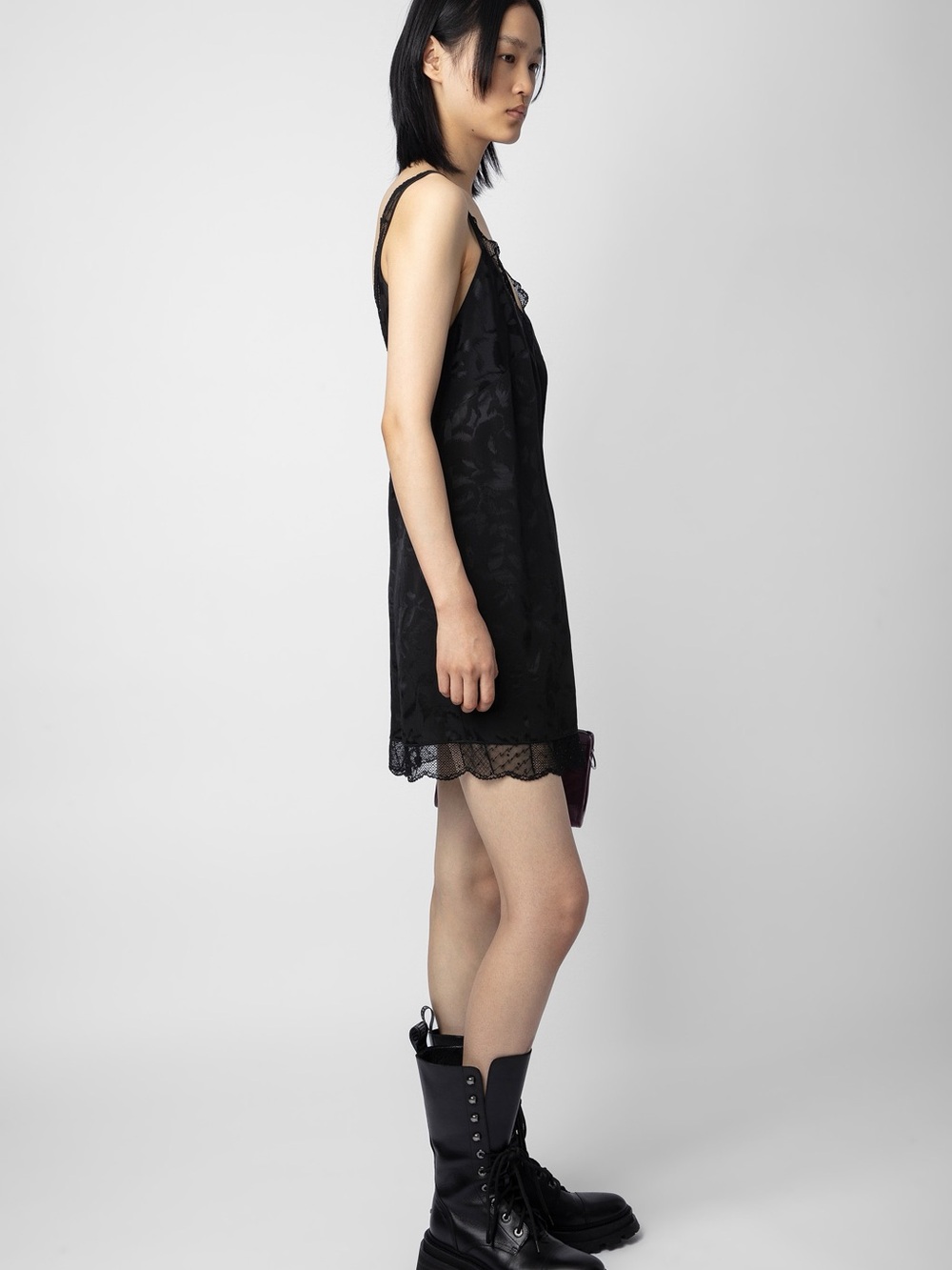 Zadig & Voltaire Renelle Jac Ikat Strass 100% Silk Lace Dress XS NWT - Picture 3 of 16